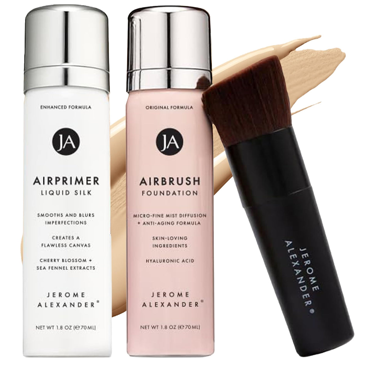 Jerome Alexander Airbrush Foundation Set - Light Medium front view
