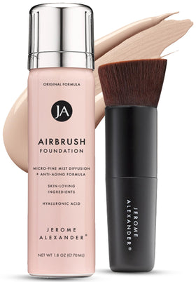 Jerome Alexander Magic Minerals Airbrush Foundation 2pc Set - Light front view