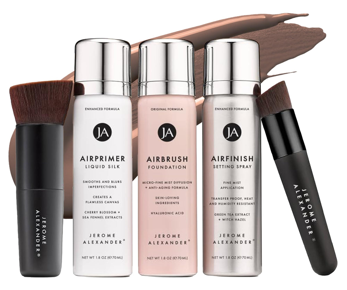 Jerome Alexander Magic Minerals Airbrush Foundation System - Dark front view