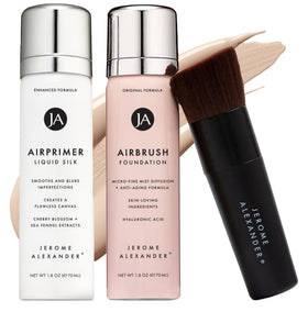 Jerome Alexander MagicMinerals AirBrush Foundation Set with primer and brushes