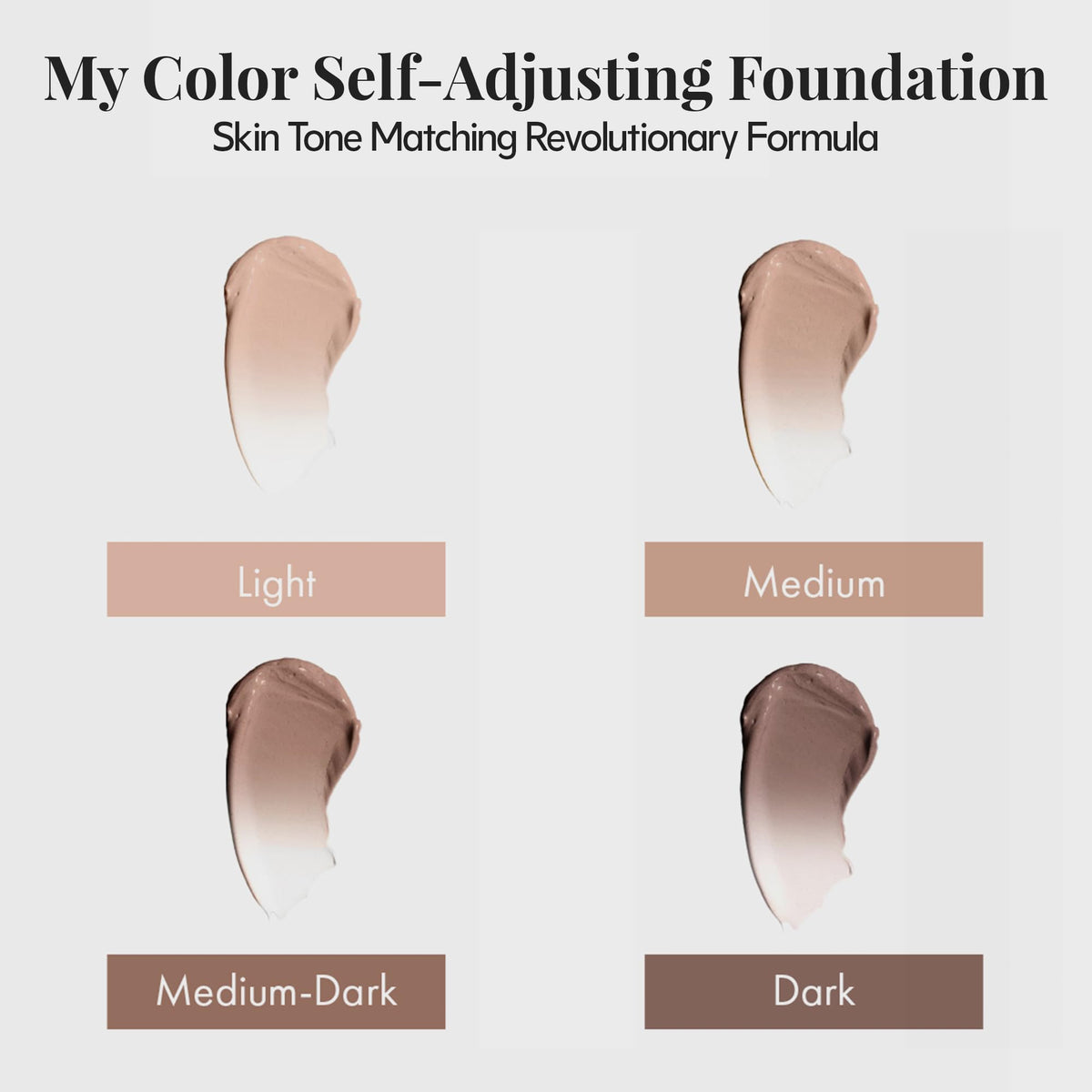 Jerome Alexander My Color Self-Adjusting Foundation Medium Dark blending process