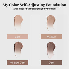 Jerome Alexander My Color Self-Adjusting Foundation Medium Dark blending process