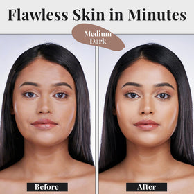 Jerome Alexander My Color Self-Adjusting Foundation Medium Dark texture close-up