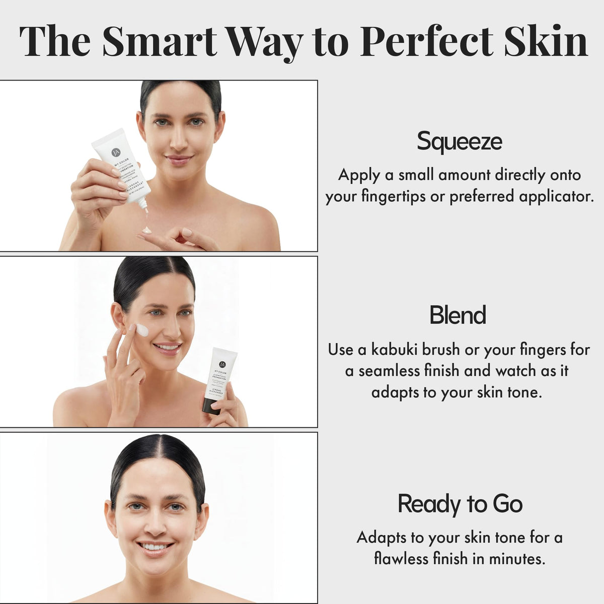 Jerome Alexander My Color Self-Adjusting Foundation texture close-up