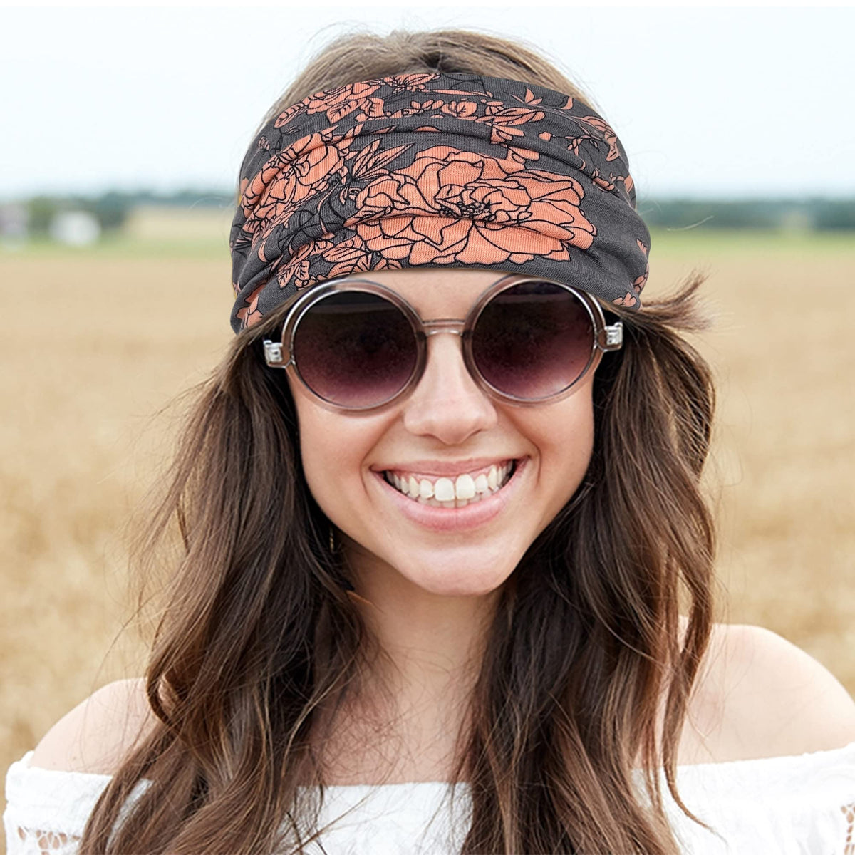 Jesries Extra Wide Turban Headband showcasing the cross-knotted design