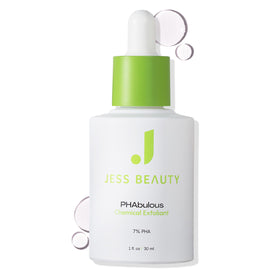 JESS BEAUTY PHAbulous Exfoliating Serum front view with packaging