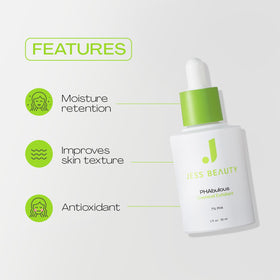 JESS BEAUTY PHAbulous Exfoliating Serum texture on hand