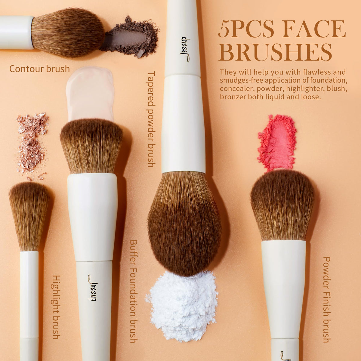 Jessup blush brush with soft bristles