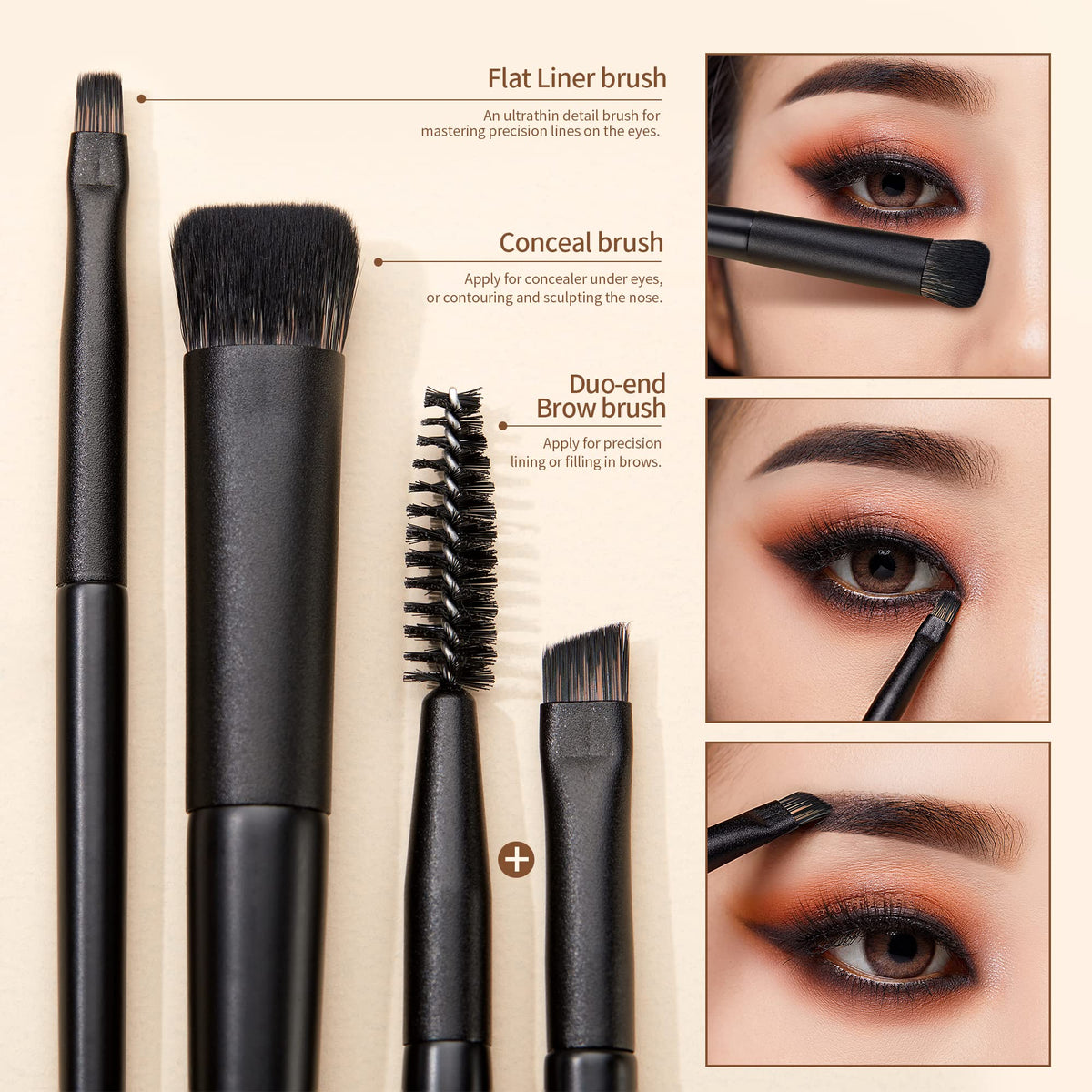 Jessup crease brush with soft synthetic fibres
