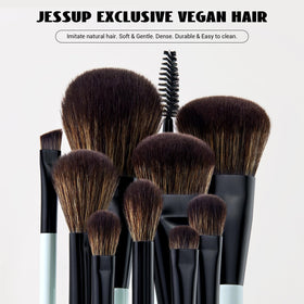 Jessup double-ended foundation and contour brush close-up