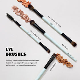 Jessup duo-end eyebrow brush and blending brush