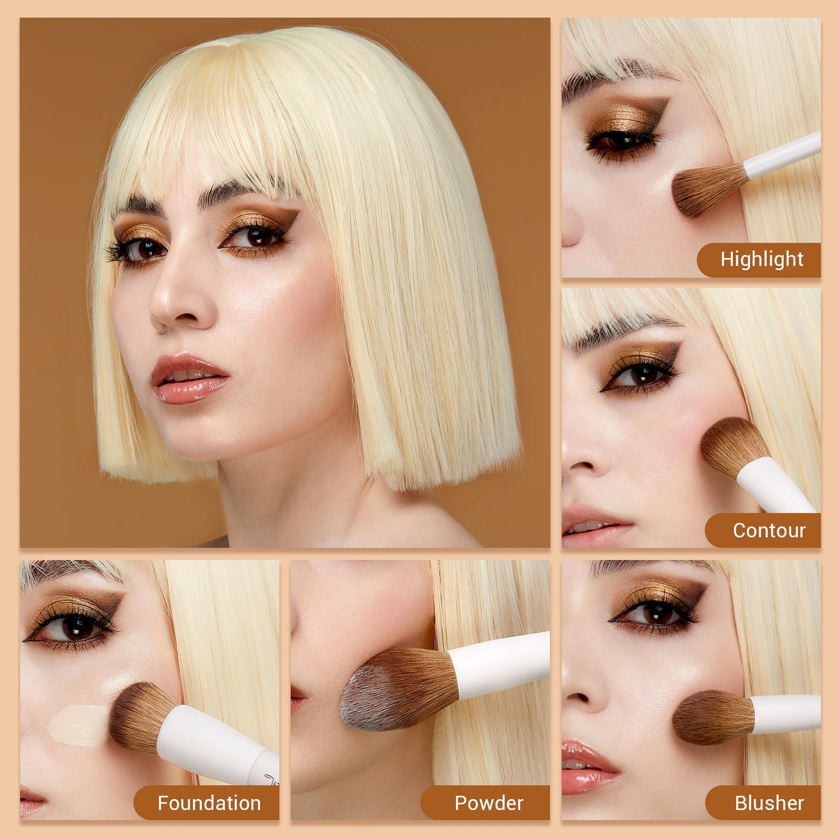 Jessup foundation brush for liquid makeup