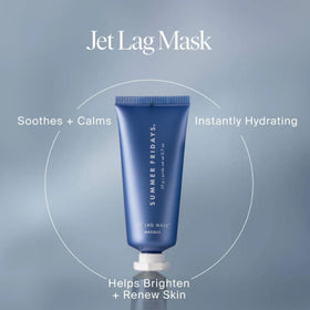 Jet Lag Mask and Moisturiser tube with product visible