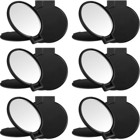 Jetec 18 pieces mini folding pocket mirrors in black packaging