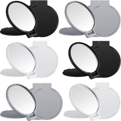 Jetec 40-pack compact mirrors in white, black, and grey
