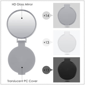 Jetec compact mirror open showing reflective surface