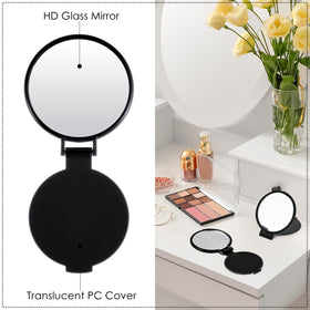 Jetec mini mirror standing on desk in open position