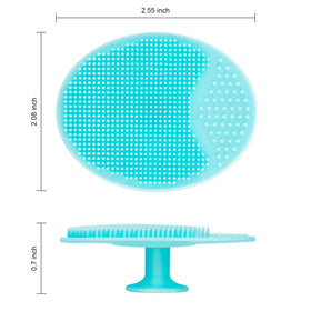 JEXCULL silicone face scrubber displayed on a mirror