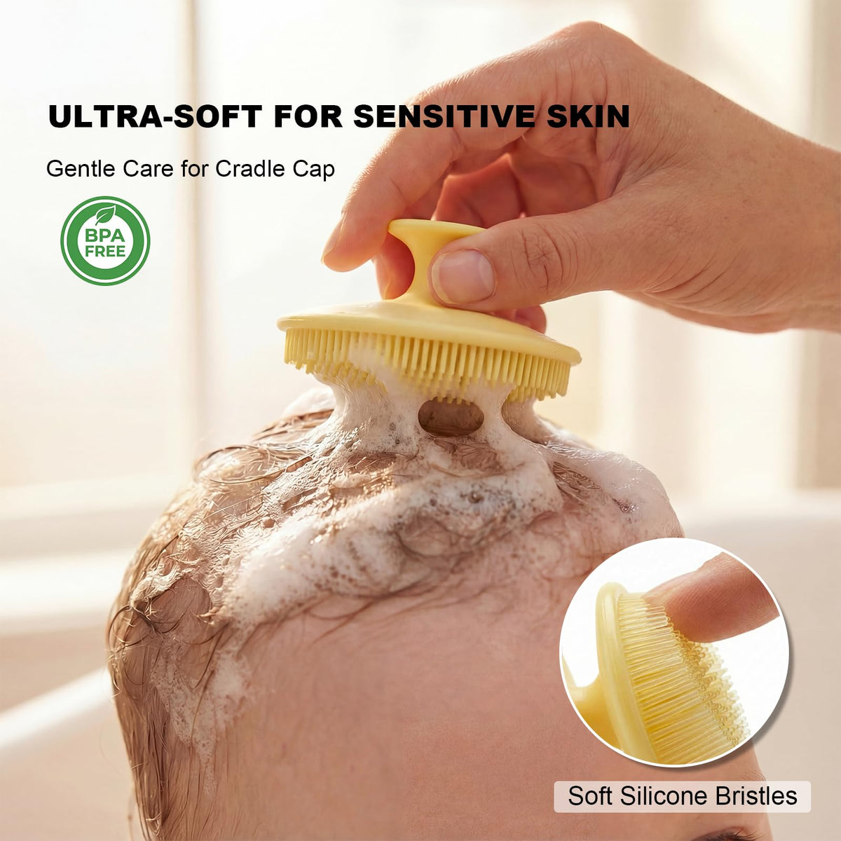 JEXCULL silicone face scrubber in use on skin