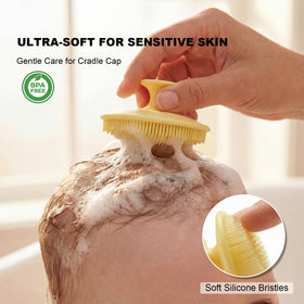 JEXCULL silicone face scrubber in use on skin