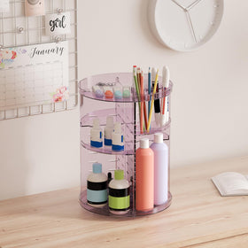Jiavarry Rotating Makeup Organizer with detachable design for easy cleaning