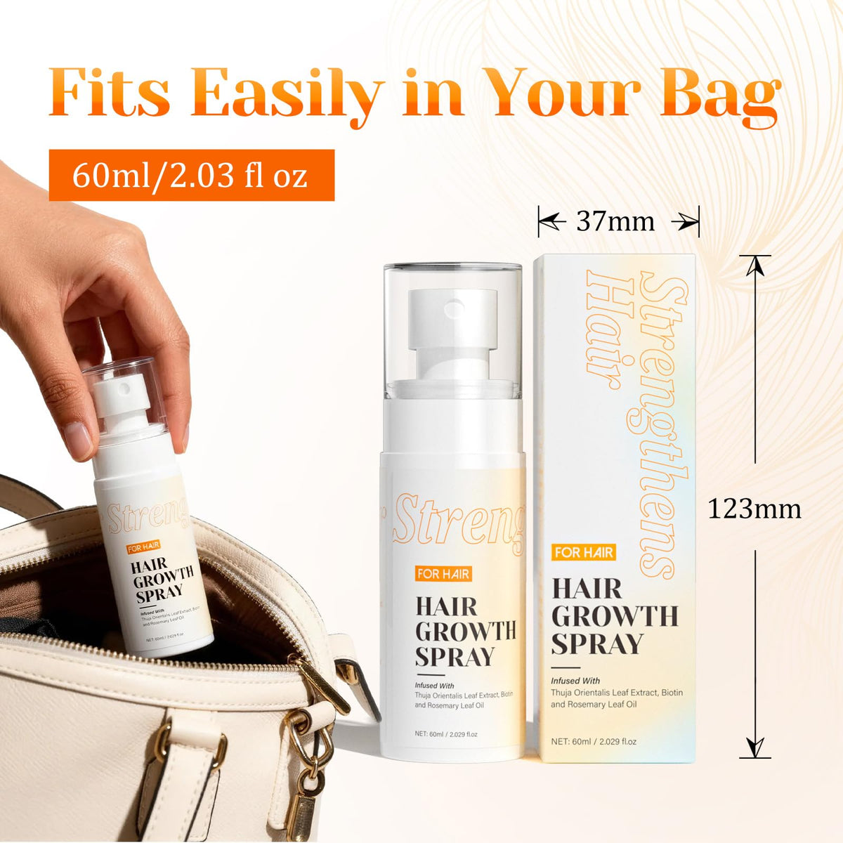JIEXUN Hair Growth Spray ingredients list