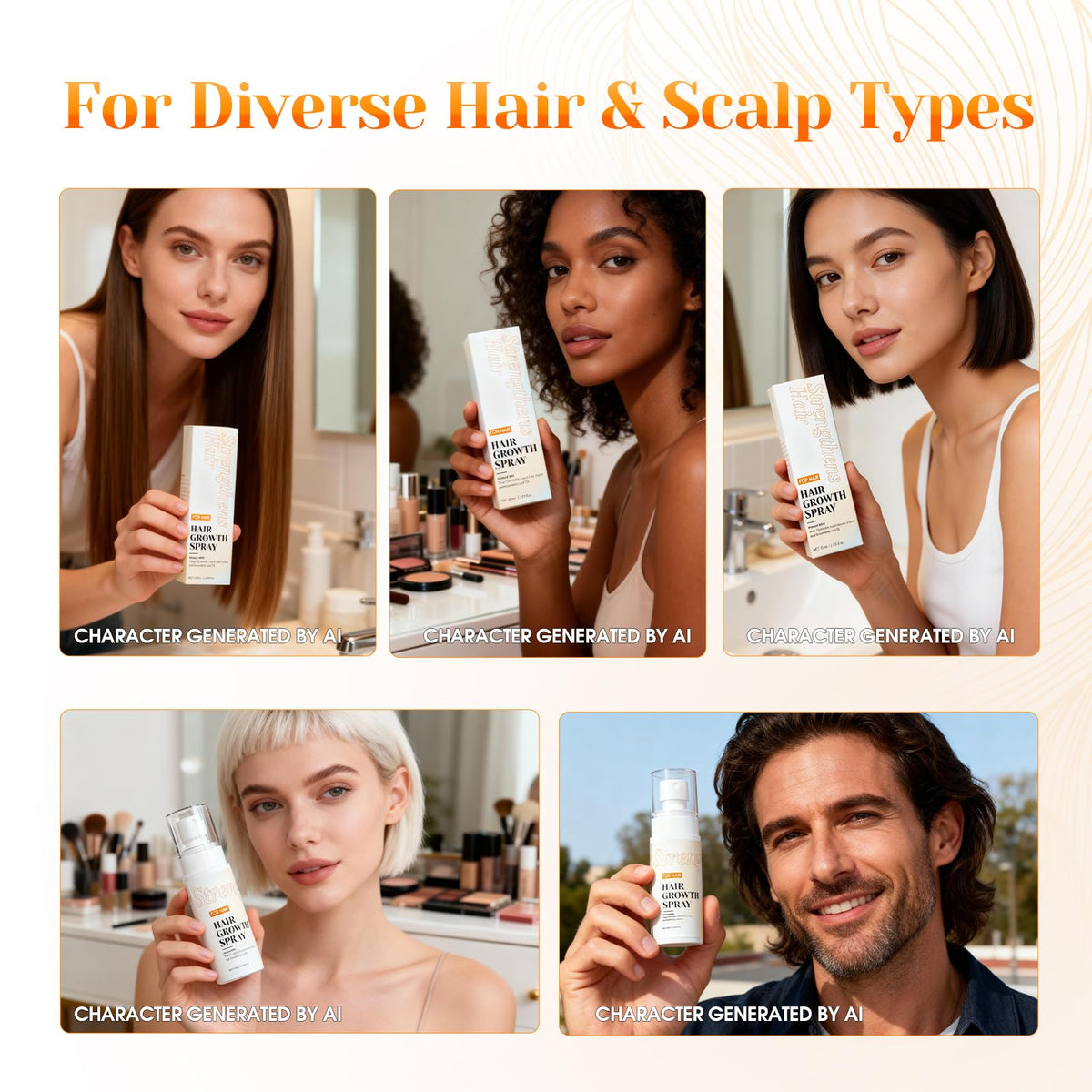 JIEXUN Hair Growth Spray packaging details