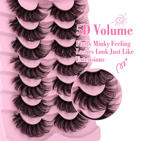 JIMIRE 20MM Dramatic False Eyelashes displayed on a model