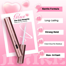 JIMIRE Cat Eye Lashes with glue kit packaging