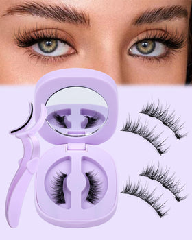 JIMIRE Cat Eye Magnetic Eyelashes front view in sleek packaging