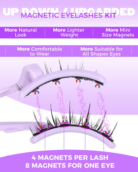 JIMIRE Cat Eye Magnetic Eyelashes in compact travel case