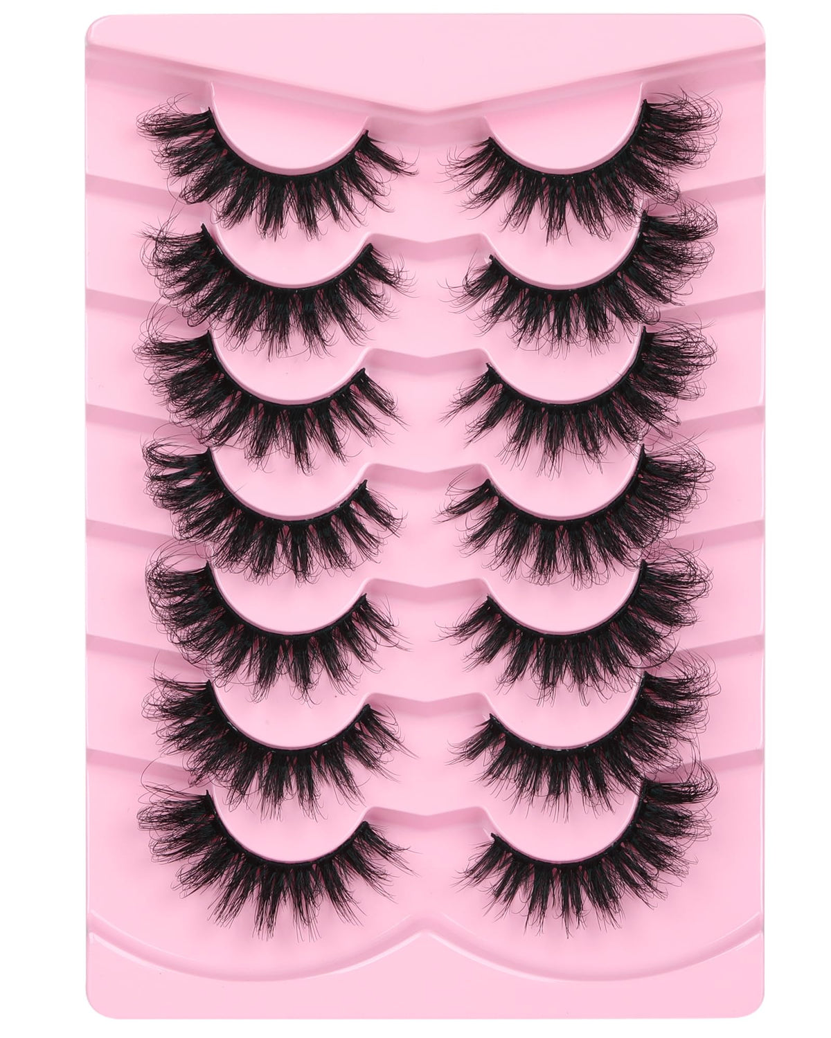 JIMIRE D Curl Faux Mink Lashes 20MM displayed with makeup tools