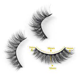 JIMIRE Fake Eyelashes Cat-Eye Look on model
