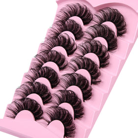 JIMIRE False Eyelashes showing D Curl design