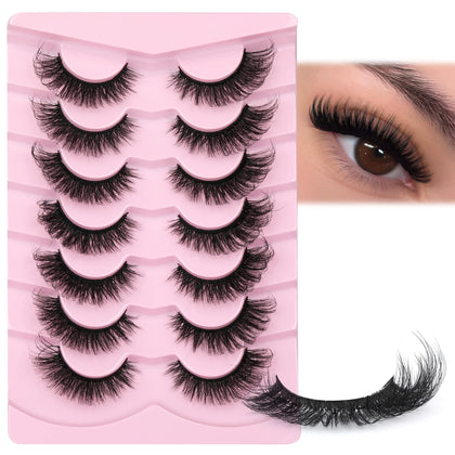 JIMIRE Faux Mink Lashes 7 pairs pack front view