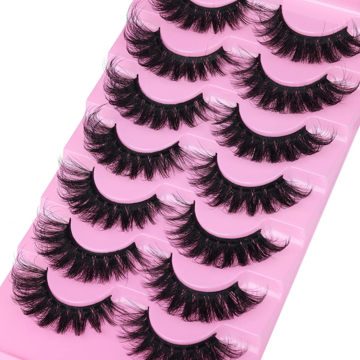 JIMIRE Faux Mink Lashes on a model's eyes