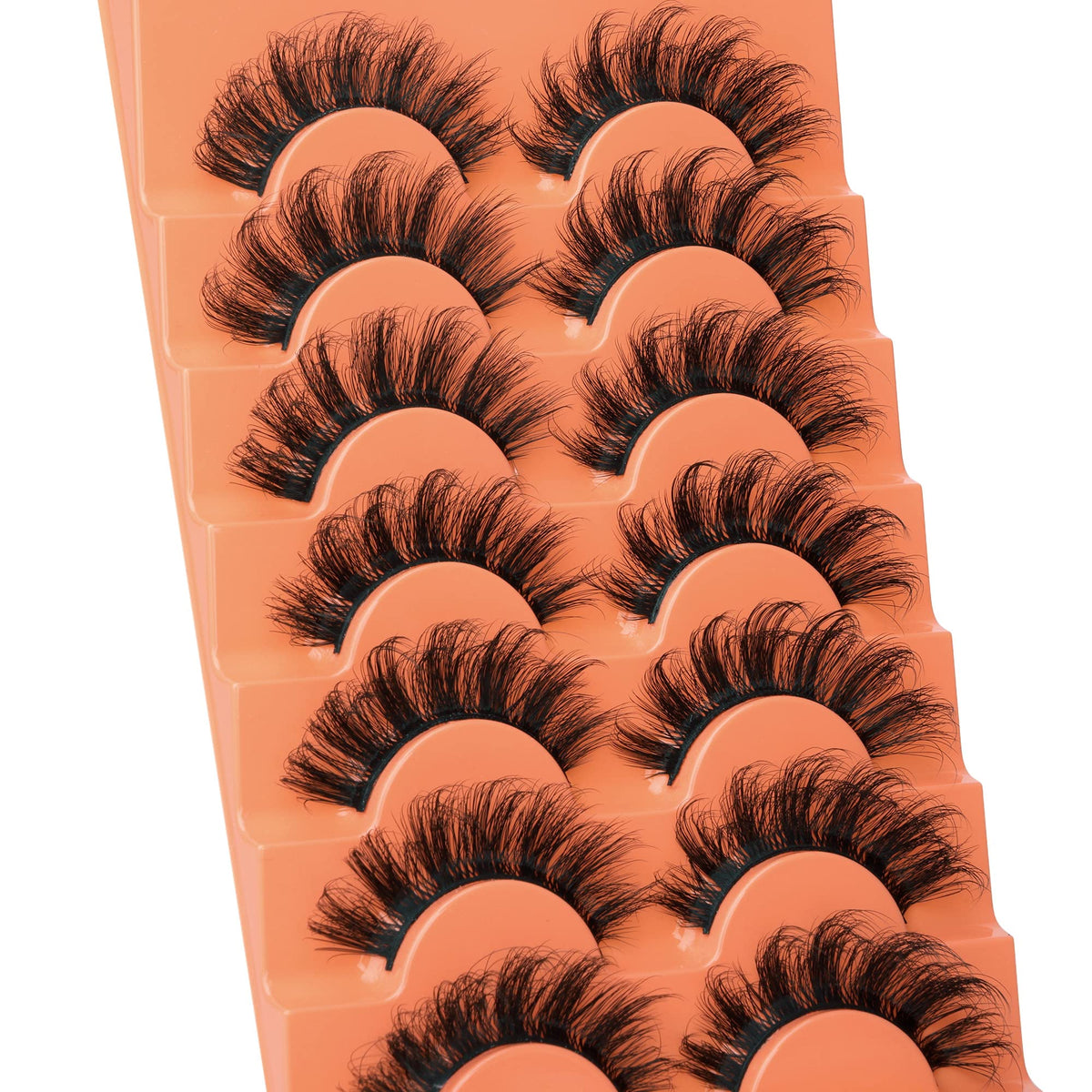 JIMIRE Fluffy Dramatic False Eyelashes on model