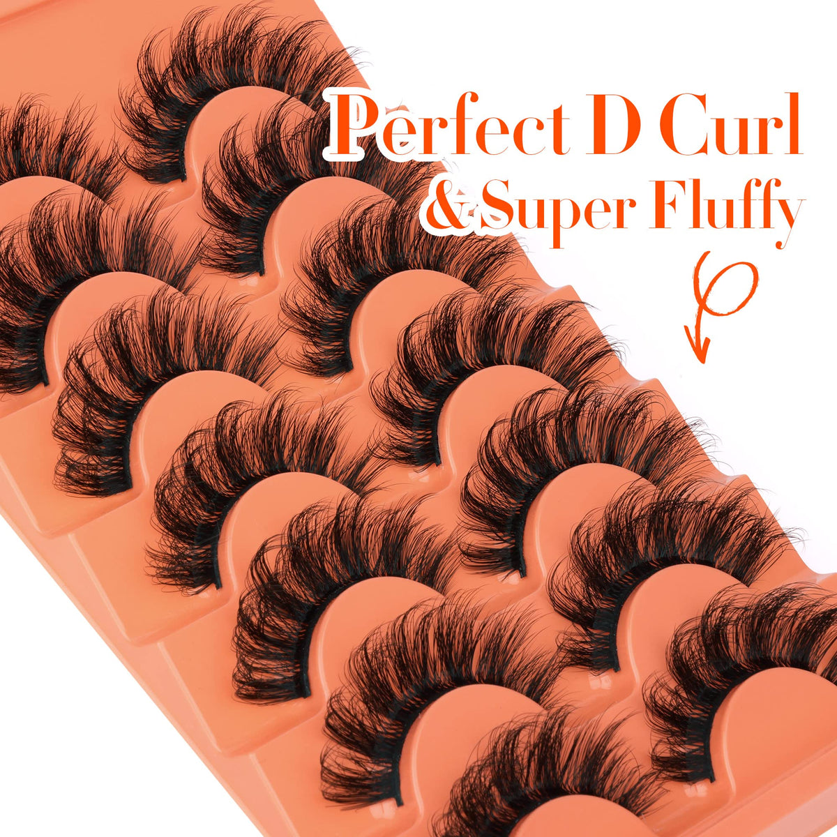 JIMIRE Fluffy Dramatic False Eyelashes packaging