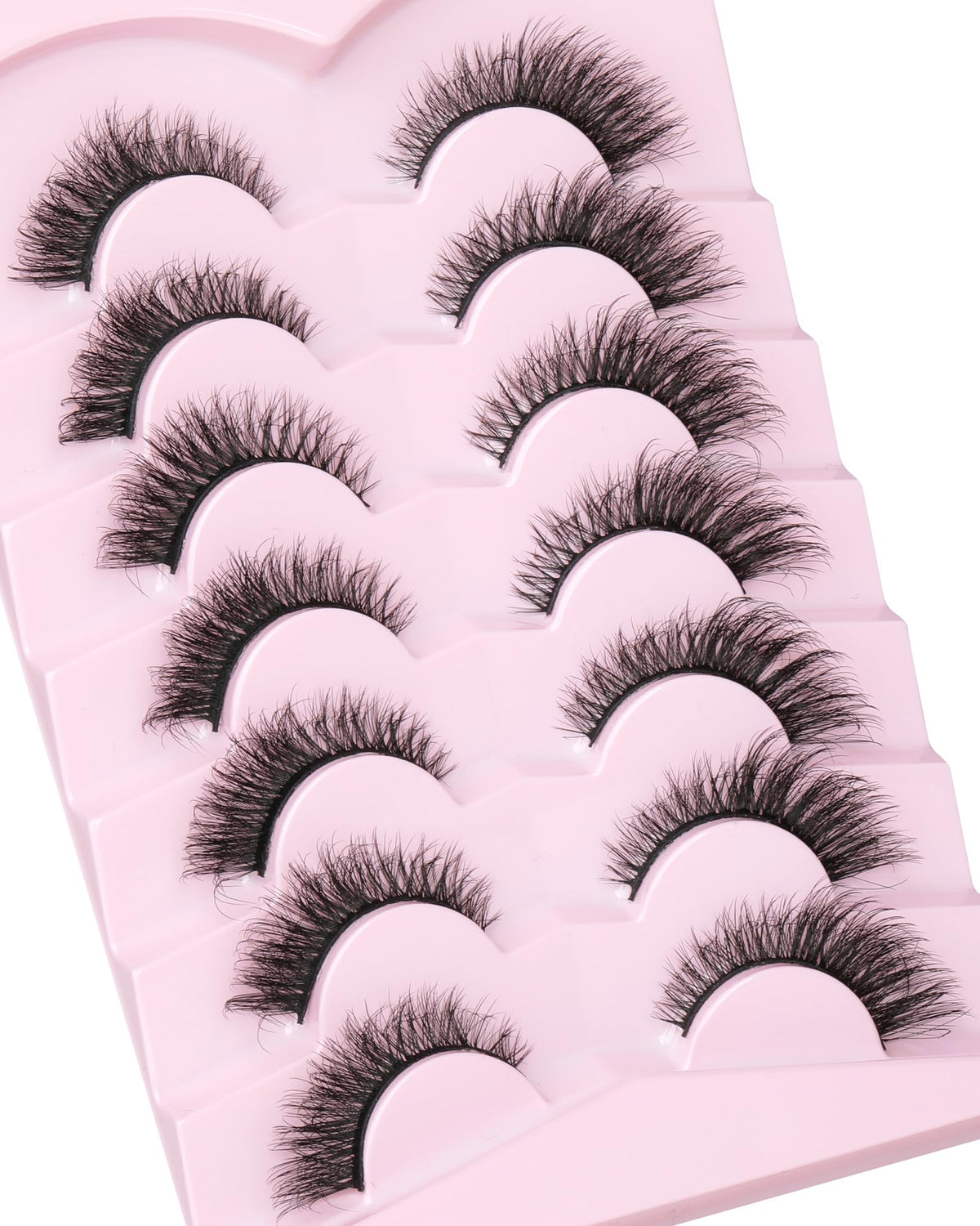 JIMIRE Fox Eye Lashes with a close-up of the clear band