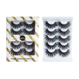 JIMIRE High Volume 3D Faux Mink False Eyelashes side view