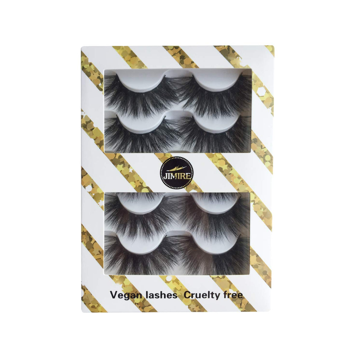 JIMIRE High Volume 3D Faux Mink False Eyelashes with applicator