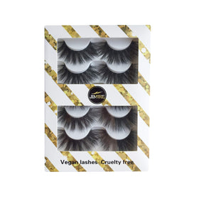 JIMIRE High Volume 3D Faux Mink False Eyelashes with applicator