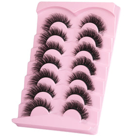 JIMIRE lashes displayed on a makeup table