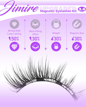 JIMIRE Magnetic Eyelashes displayed on a flat surface