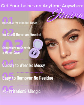 JIMIRE Magnetic Eyelashes with applicator included