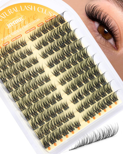 JIMIRE Natural Lash Clusters Cat Eye front view
