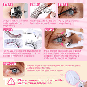 JIMIRE Soft Magnetic Eyelashes displayed in a travel case