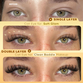 JIMIRE Spider Lash Clusters in 10-16mm lengths