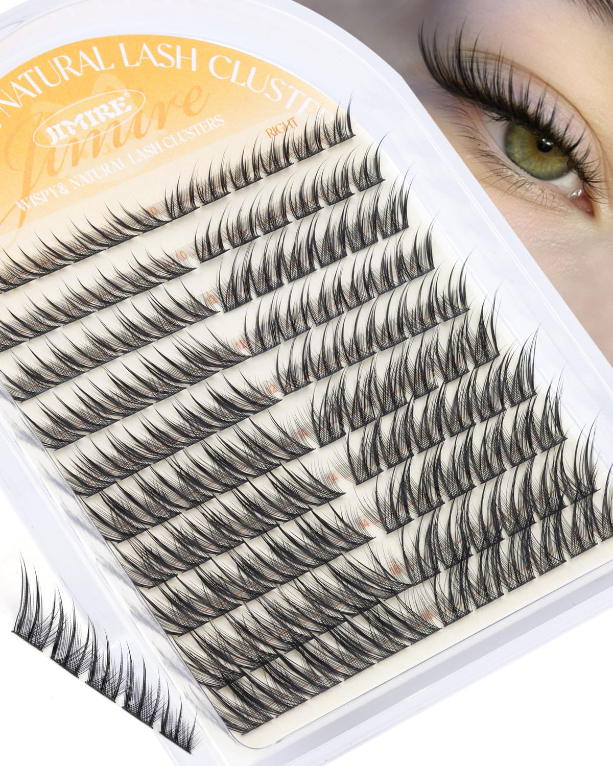 JIMIRE Wispy Lash Clusters with applicator tool