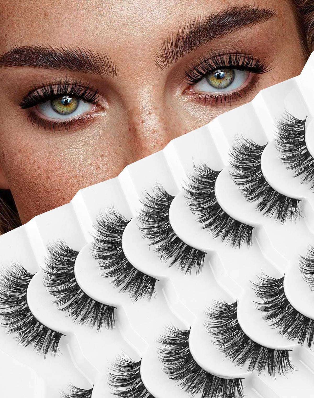 Jiocolor 14mm false eyelashes in a beauty setup